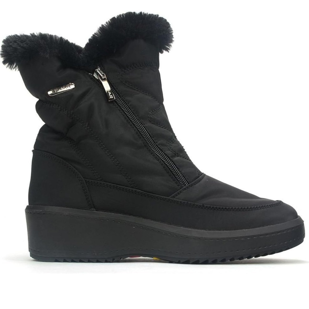 PAJAR Veronica Black Double Zip Fleece Lined Bootie 39
